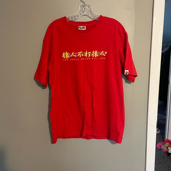 BAPE Red Men’s Tshirt - Picture 1 of 6